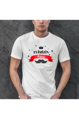 Babalar Günü Baskılı T-shirt - Beyaz