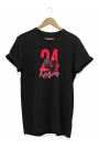 24 Kasım Öğretmenler Günü Baskılı Unisex T-shirt - Siyah