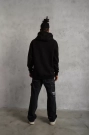 3 İplik Kapşonlu Sweatshirt Hoodie - Siyah
