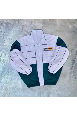 Unisex Uzun Kollu Dijital Baskılı Rüzgarlik - Beyaz