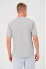 Unisex Düz Biskilet Yaka Oversize T-shirt - Gri