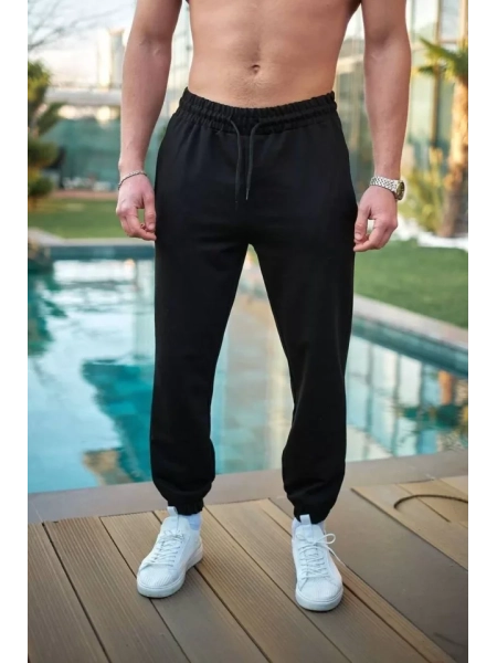 Unisex Basic Eşofman Altı - Siyah