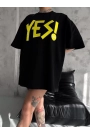 Unisex Nakış İşlemeli T-Shirt - Siyah