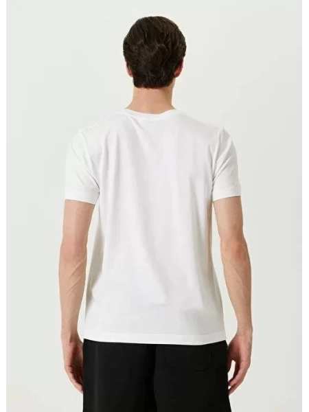 Unisex Basic Bisiklet Yaka Regular T-Shirt - Beyaz