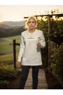 Unisex Bisiklet Yaka Uzun Kollu T-Shirt - Beyaz