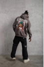 Erkek SCHOOL BOY Baskılı Kapüşonlu Sweat - Gri