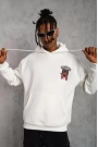 Erkek SCHOOL BOY Baskılı Kapüşonlu Sweat - Beyaz