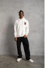Erkek SCHOOL BOY Baskılı Kapüşonlu Sweat - Beyaz