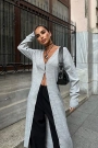 Sandy Düğmeli Uzun Hırka 5100-23