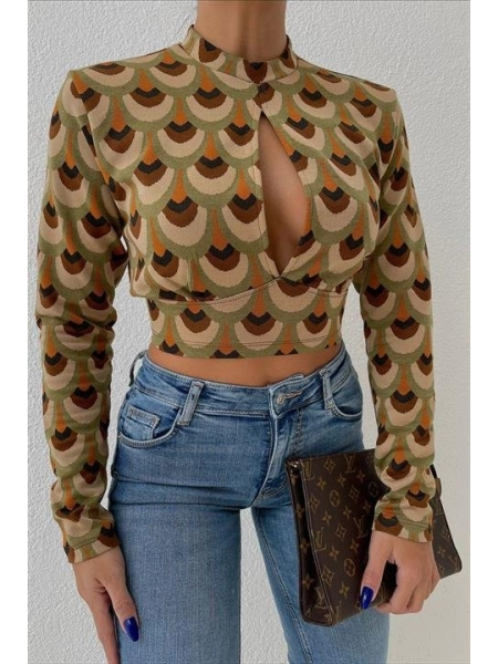 Autumn Cut Out Bluz 3018-08