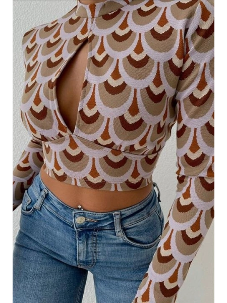 Autumn Cut Out Bluz 3018-08