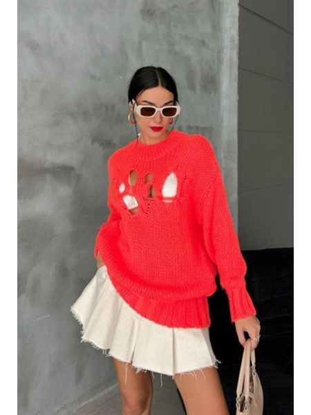 Midred Cut Out Triko Kazak 1200-09