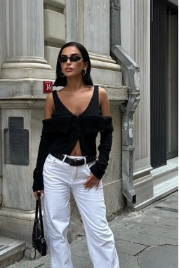 Cynthia Cut Out Triko Hırka 5116-23