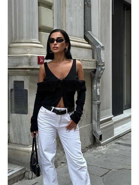Cynthia Cut Out Triko Hırka 5116-23