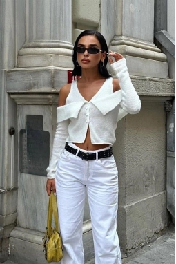 Cynthia Cut Out Triko Hırka 5116-23