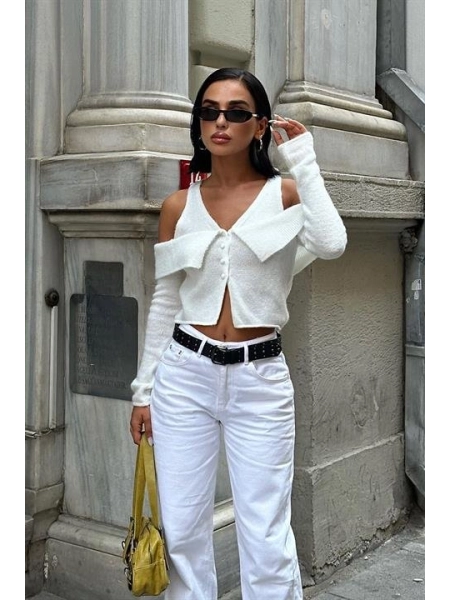 Cynthia Cut Out Triko Hırka 5116-23
