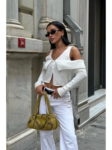 Cynthia Cut Out Triko Hırka 5116-23