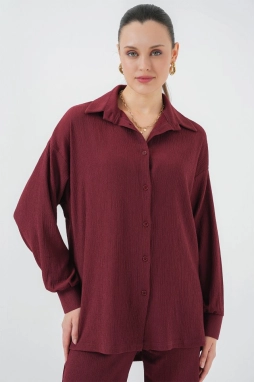 5858 Örme İkili Takım - Bordo