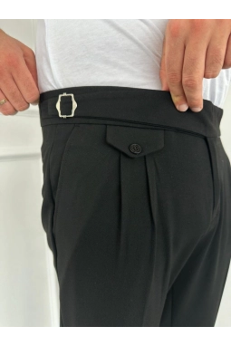 Erkek Bel Toka Detaylı Pileli Pantolon