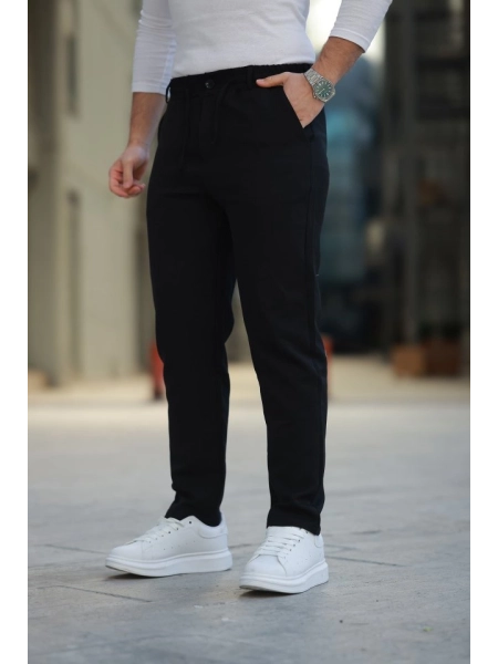 Erkek Beli Bağcıklı Jogger Pantolon