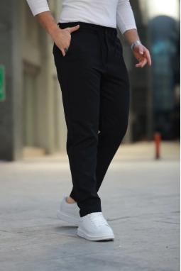 Erkek Beli Bağcıklı Jogger Pantolon