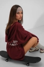 Beli Lastikli Fermuarlı Sweatshirt