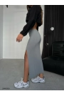 Yırtmaçlı Midi Boy Etek