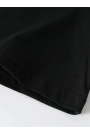 Baskılı Oversize Bisiklet Yaka T-shirt - Siyah