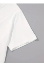 Baskılı Oversize Bisiklet Yaka T-shirt - Beyaz
