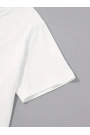 Baskılı Oversize Bisiklet Yaka T-shirt - Beyaz