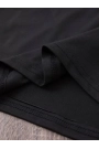 Baskılı Oversize Bisiklet Yaka T-shirt - Siyah