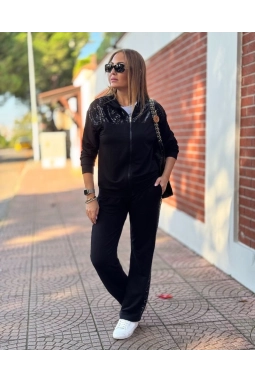 Kadın Iki Iplik Kumaş Pul Ve Fermuar Detaylı Ikili Takım