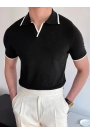 Erkek Uzun Kollu Yakalı Triko Bluz