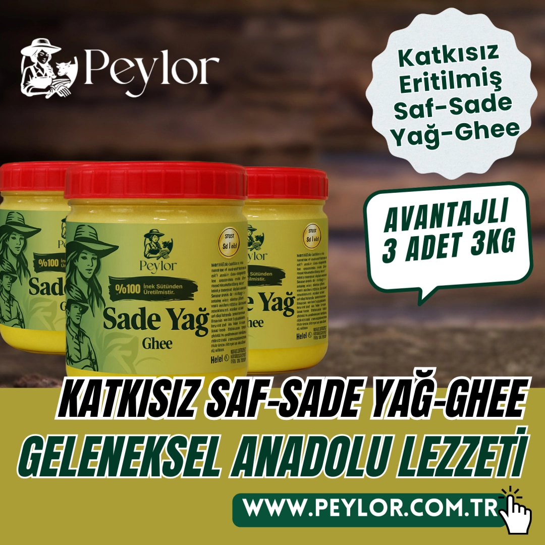 Katkısız Sade Sarı Yağ – Eritilmiş Saf – Ghee (3 Kg)