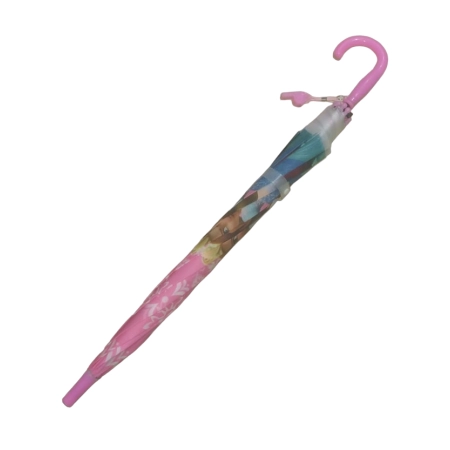 FROZEN KARLI VE PEMBE  DÜDÜKLÜ ŞEMSİYE
