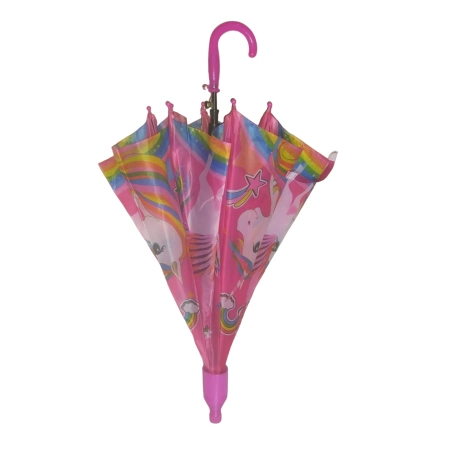 PEMBE BARDAKLI FARKLI RENK COCUK ŞEMSİYESİ