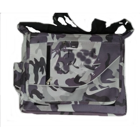 ASKERİ BEYAZ KAMFLAJ DESENLİ YAN CANTA