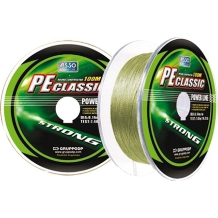 Asso Pe Classic 6 Örgü Dyneema 100 MT İp Misina YEŞİL