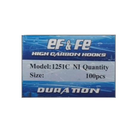 EFFE-1251-NI -2-3-4-5-6-7-8-9-10-11-12-UZUN PALA DÜZ  100,LÜ  PAKET