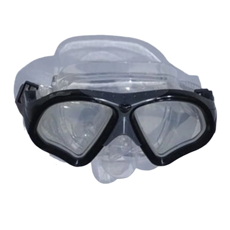 SİYAH ÇERÇEVELİ SEFFAF DALGIC MASKESİ