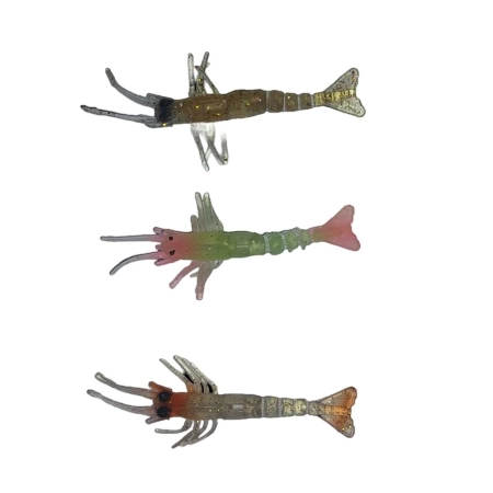 FLADEN 10CM KARİDES SİLİKON 3 LÜ SET