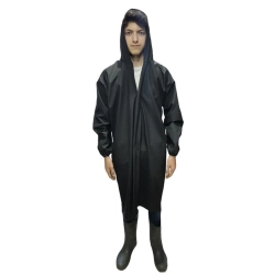 SU RÜZGAR GEÇİRMEZ PALTO SİYAH XXL