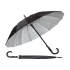 Siyah Erkek Baston Şemsiye 16 TELLİ