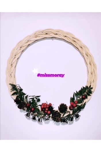 Kapı Çelenk ve Tepsi Taban Kalıbı Dış çap 20cmx iç çap 15cm