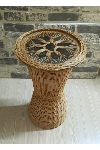 BAMBU RATTAN KAİDELİ-RETRO SEHPA