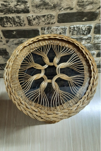 BAMBU RATTAN KAİDELİ-RETRO SEHPA