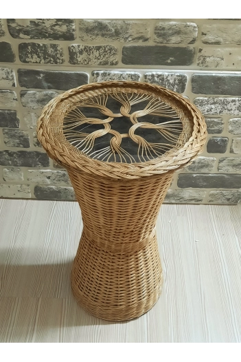 BAMBU RATTAN KAİDELİ-RETRO SEHPA
