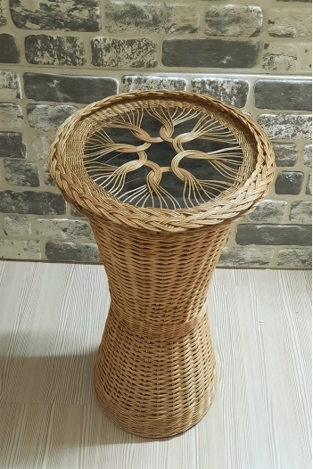 BAMBU RATTAN KAİDELİ-RETRO SEHPA