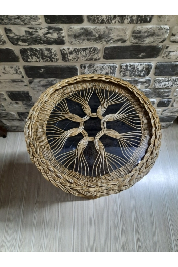 BAMBU RATTAN KAİDELİ-RETRO SEHPA