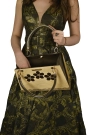 Miss Moray Özel Tasarım Yeşil El Çantası ( Huş Ağacı )-SNYPLYWOODSP4